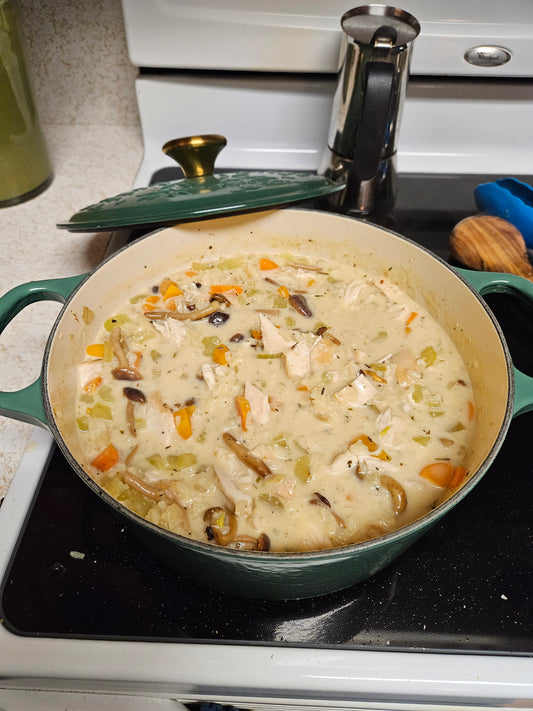 Mushroom and Rice Soup