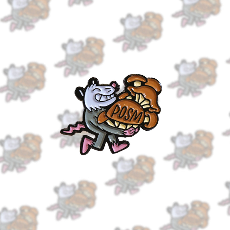 POSM Opossum Enamel Pin